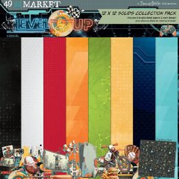 49 And Market Solids Paper Pad 12"X12" - Level Up
