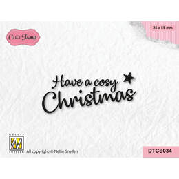 Nellie Snellen Text Clear Stamps - Cosy Christmas DTCS034