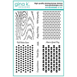 Gina K Designs Clear Stamps - Bitty Backgrounds