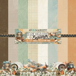 49 & Market Collection Pack 12"X12" - Wanderlust Explorer Solid