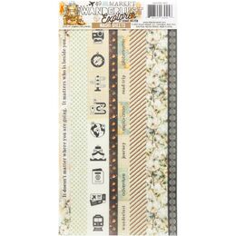 49 And Market Washi Tape Sheets - Wanderlust Explorer