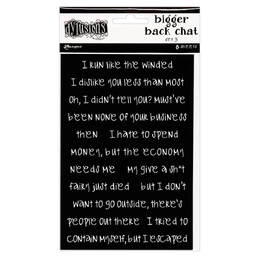 Dylusions Bigger Back Chat - Black 3 DYA81784