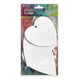 Dylusions Dyamond Boards - Assorted Large Hearts DYM86734