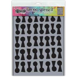Dyan Reaveley's Dylusions Stencils 9"X12" - Lock 'n' Roll DYSL79811