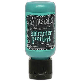 Dylusions Shimmer Paint 1oz - Vibrant Turquoise DYU81487