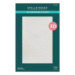Spellbinders 3D Embossing Folder - Showered with Love Collection - Raindrops (by Vicky Papaioannou) E3D-052