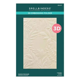 Spellbinders 3D Embossing Folder - Serenade of Autumn Collection - Autumn Serenade E3D-071