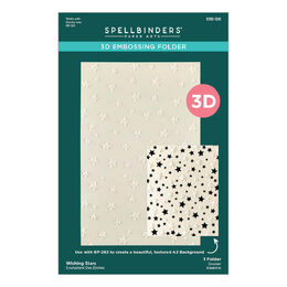 Spellbinders 3D Embossing Folder - Little Smiles Collection - Wishing Stars E3D-120