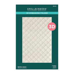 Spellbinders 3D Embossing Folder - Cheerful Chirps Collection - Bamboo Screen