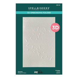 Spellbinders 3D Embossing Folder - Collaged Birds Collection - Soaring (by Dina Wakley) E3D-123
