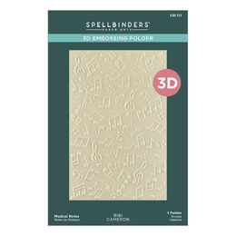 Spellbinders 3D Embossing Folder - Bibi's Musical Notes Collection - Musical Notes (by Bibi Cameron) E3D-133