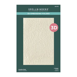 Spellbinders 3D Embossing Folder - Beautifully Imperfect Collection - Crackle Paint E3D-156