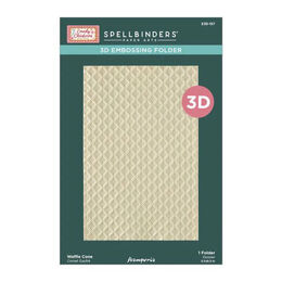 Spellbinders 3D Embossing Folder - Candy Christmas Collection - Waffle Cone (by Stamperia) E3D-157