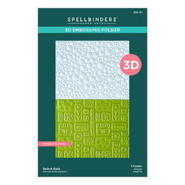 Spellbinders 3D Embossing Folder - Suds & Buds E3D-171