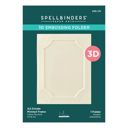 Spellbinders 3D Embossing Folder - A2 Ornate Molded Frame (by Yana Smakula) E3D-179