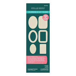 Spellbinders 3D Emboss & Cut Folder - Scalloped Frames E3D-180