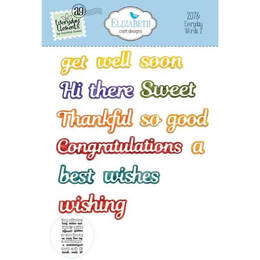 Elizabeth Craft Designs Dies - Everyday Words 2 EC2078