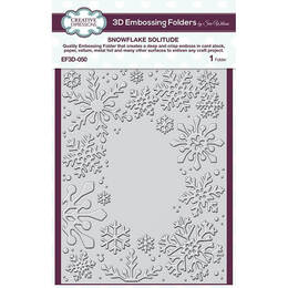 Creative Expressions 3D Embossing Folder 5 3/4"x7 1/2" - Snowflake Solitude