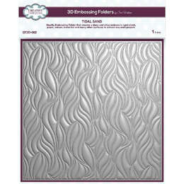 Creative Expressions 3D Embossing Folder 8"x8" - Tidal Sand