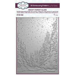 Creative Expressions 3D Embossing Folder 5" x 7" - Snowy Forest Glade