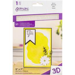 Gemini 3D Embossing Folder 5"X7" - Hello