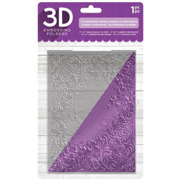 Crafter’s Companion 3D Embossing Folder 5”x7” - Flourishing Frame