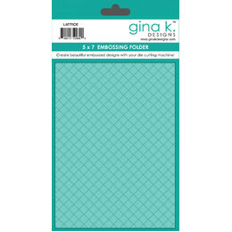 Gina K Designs Embossing Folder - Lattice