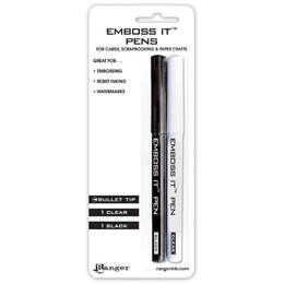 Ranger Emboss It Pens 2/Pkg - Black & Clear EMP20653