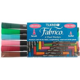 Tsukineko VersaCraft Fabrico Markers Set - Arboretum (6pcs) FAM-6A