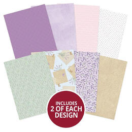 Hunkydory Forever Florals - Lavender Printed Parchment
