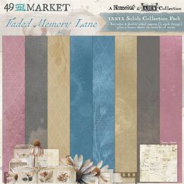 49 And Market Solids Collection Pack 12"X12" - Faded Memory Lane