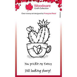Woodware Clear Stamps Singles - Heart Cactus (3.8in x 2.6in)