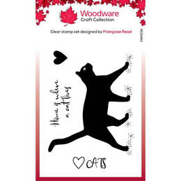 Woodware Clear Stamps Singles - Cat Silhouette (3.8in x 2.6in)