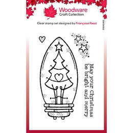 Woodware Clear Stamps - Tree Light Bulb (3in x 4in)