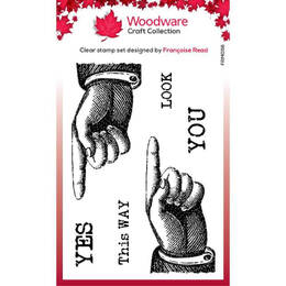 Woodware Clear Stamps Singles - This Way (3in x 4in)