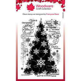 Woodware Clear Stamps Singles - Snow Frosted Tree (4in x 6in)