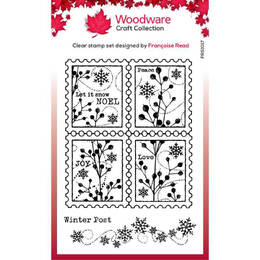 Woodware Clear Stamps Singles - Winter Postage (4in x 6in)