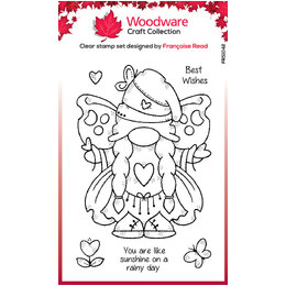 Woodware Clear Stamps Singles - Butterfly Norma (4in x 6in)