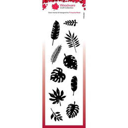 Woodware Clear Stamps Singles - House Plant Leaves (8in x 2.6in)
