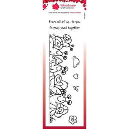 Woodware Clear Stamps Singles - The Snail Family (8in x 2.6in)