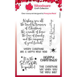 Woodware Clear Stamp Singles - Special Christmas Words (4in x 6in)