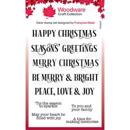Woodware Clear Stamp Singles - Christmas Sparkle (4in x 6in)