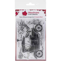 Woodware Clear Stamps 4"x6" - Vintage Car