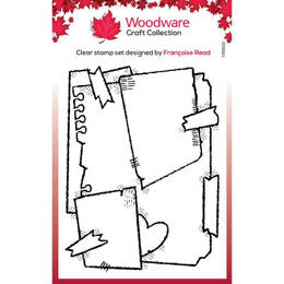 Woodware Clear Stamps Singles - Layered Scraps (4in x 6in)