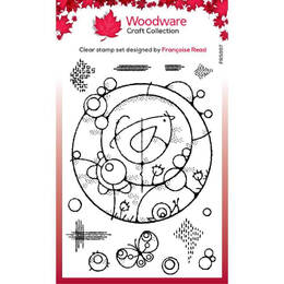 Woodware Clear Stamps Singles - Bird Circle (4in x 6in)