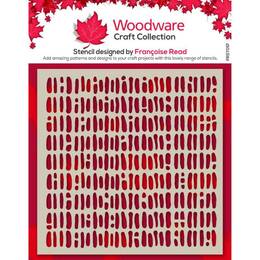 Woodware Stencil - Old Weave (6 in x 6 in)