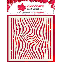 Woodware Stencil - Worn Lines (6in x 6in)