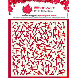 Woodware Stencil - Dashed (6in x 6in)