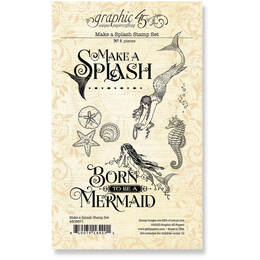 Graphic 45 Clear Stamps - Make A Splash