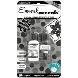 Ranger Enamel Accents .5oz 2/Pkg - Black & White GAC27355
